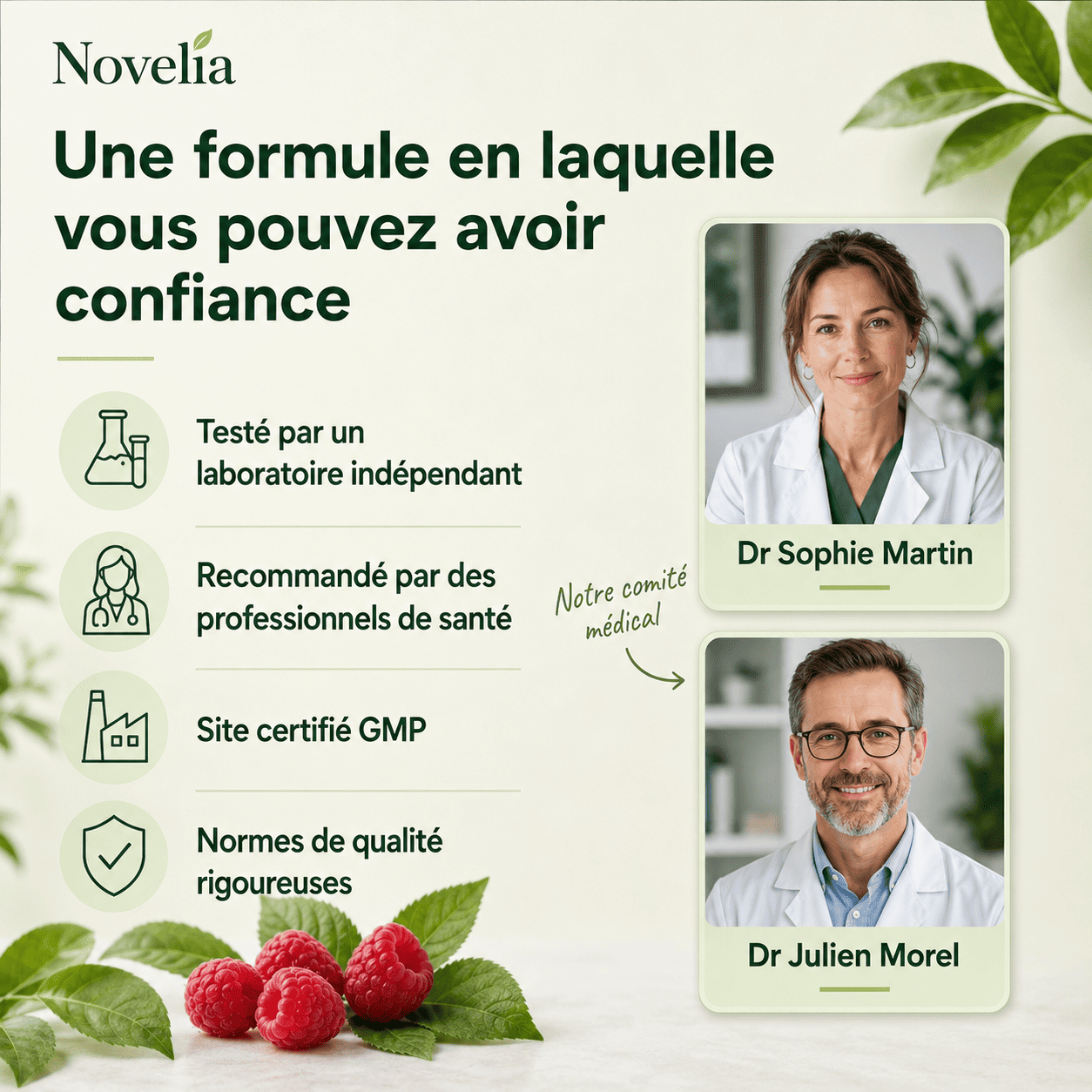 Novelia - Gommes au Bisglycinate de Magnésium