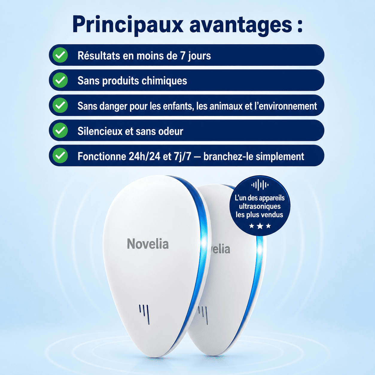 Novelia™- Répulsif Anti-Nuisibles - Zéro Chimique, 100% Efficace