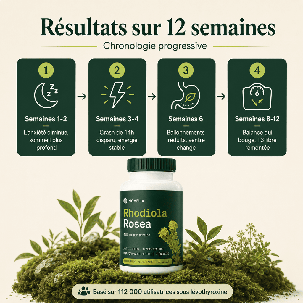 Rhodiola Rosea Novelia™ - Adaptogène naturel - mieux gérer le stress, l’énergie et les ballonnements